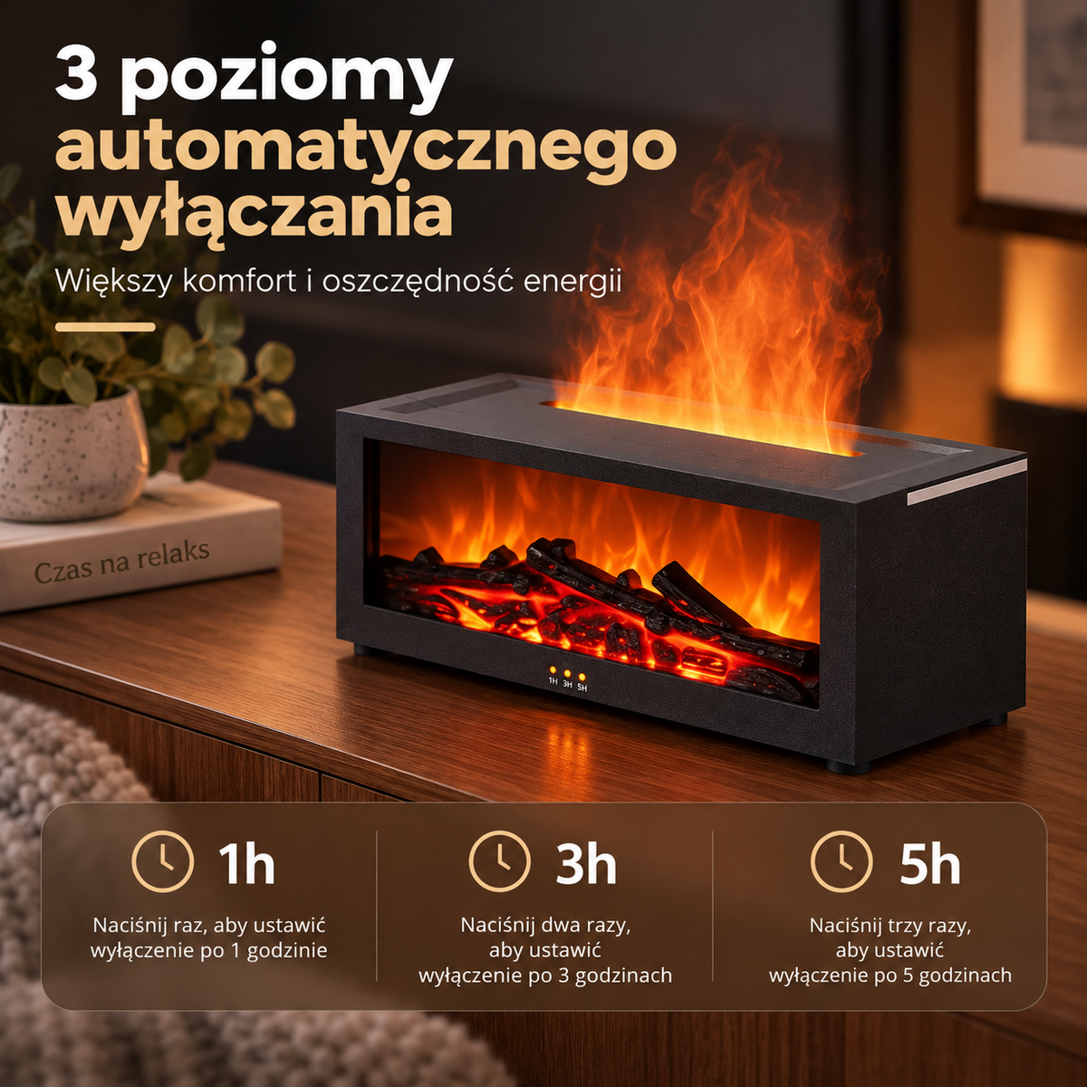 Flamora™ - Dyfuzor z Efektem Kominka